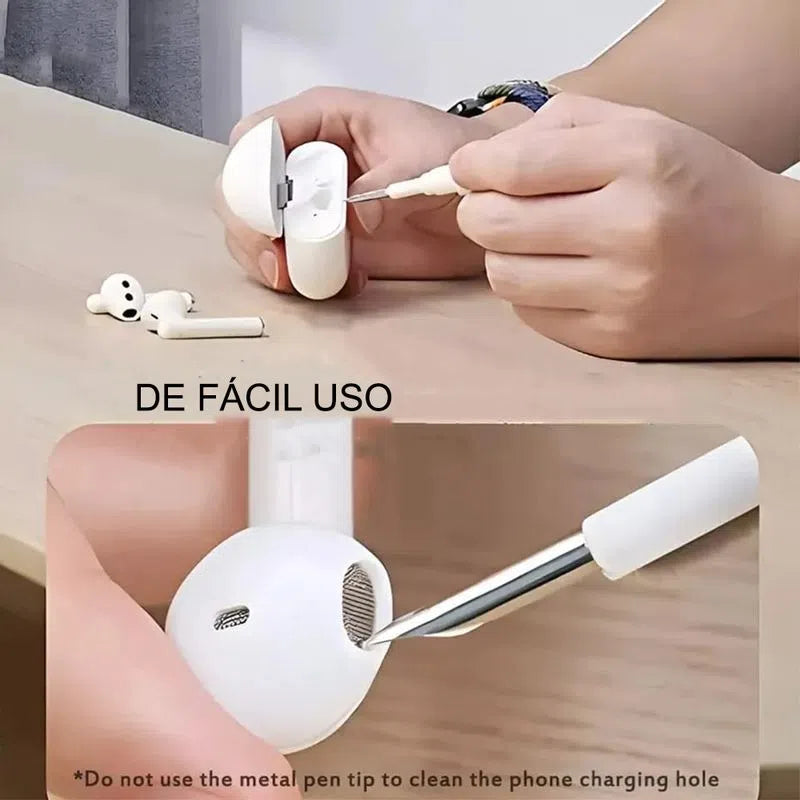 Kit de Limpieza de Auriculares Celular Teclado Mouse Periféricos Dreizt Blanco