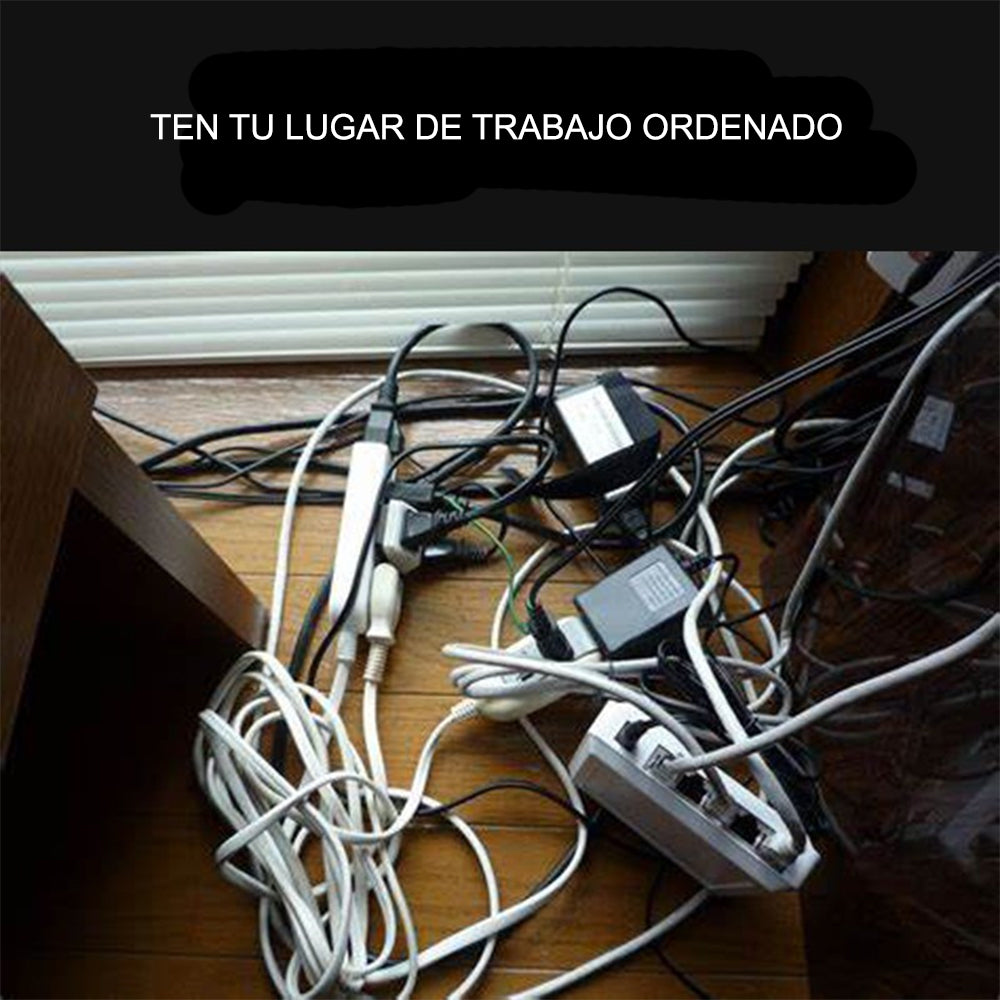 Organizador de Cables para Escritorio Profesional