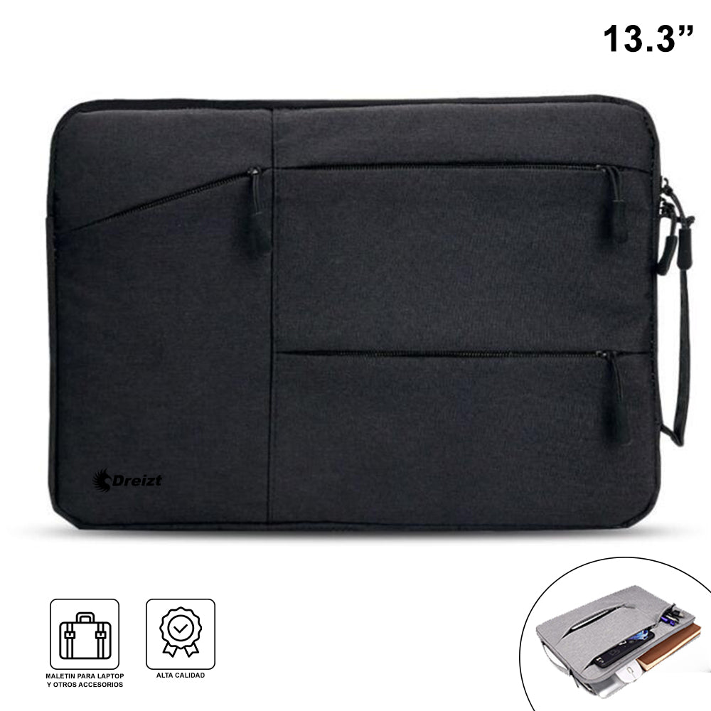 Funda Porta Laptop Notebook de 13.3 Pulgadas Negro