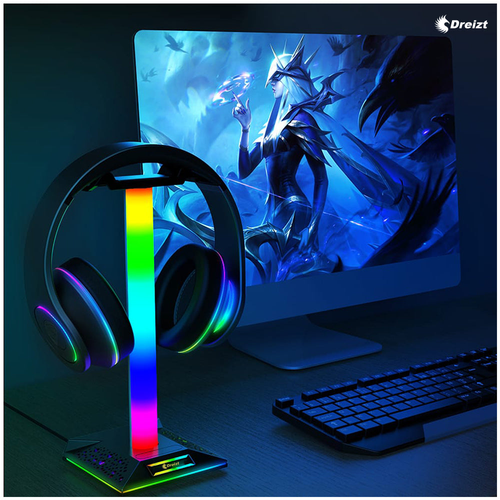 Soporte de Audífonos Gamer GR270033 Dreizt RGB PRO