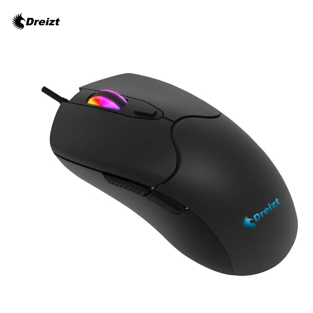 Mouse Gamer Dreizt RGB Mate GR270037 12,800 dpi Negro