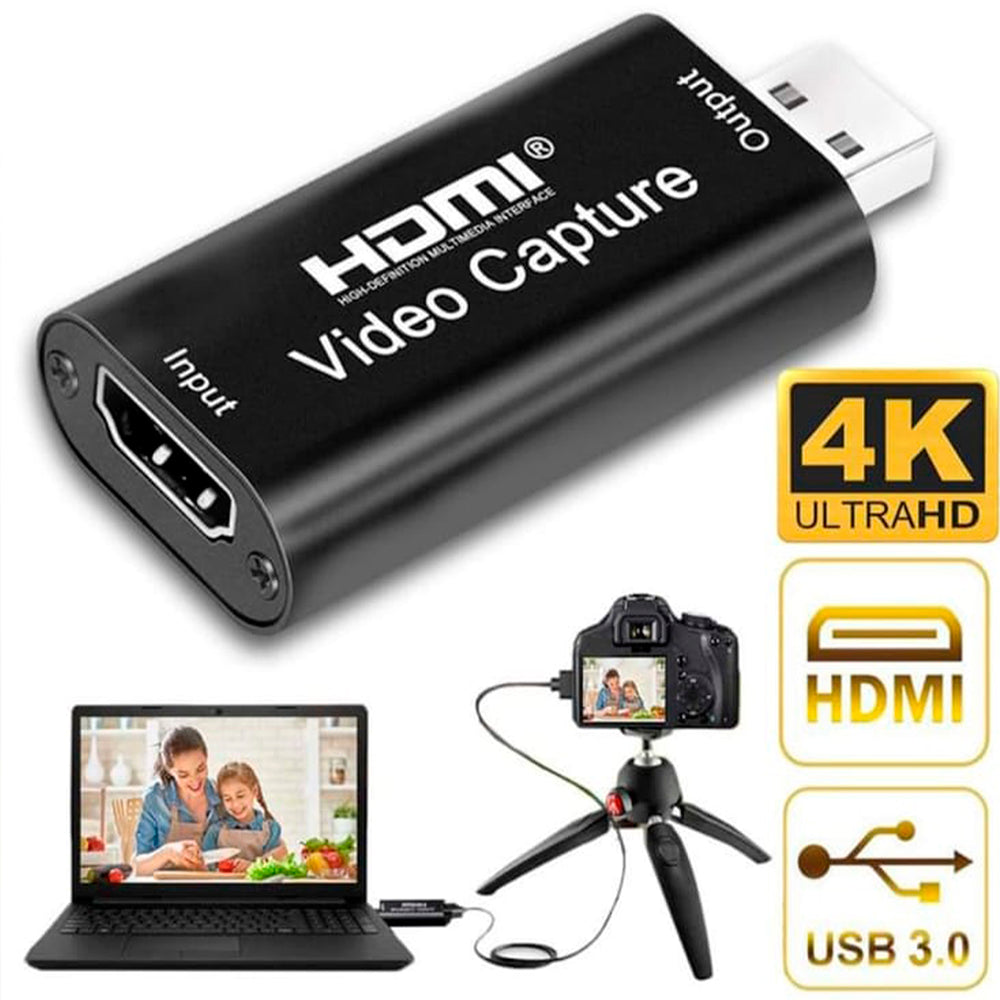 HDMI Usb 4k Capturador de Video Interlud + Cable HDMI 3 en 1