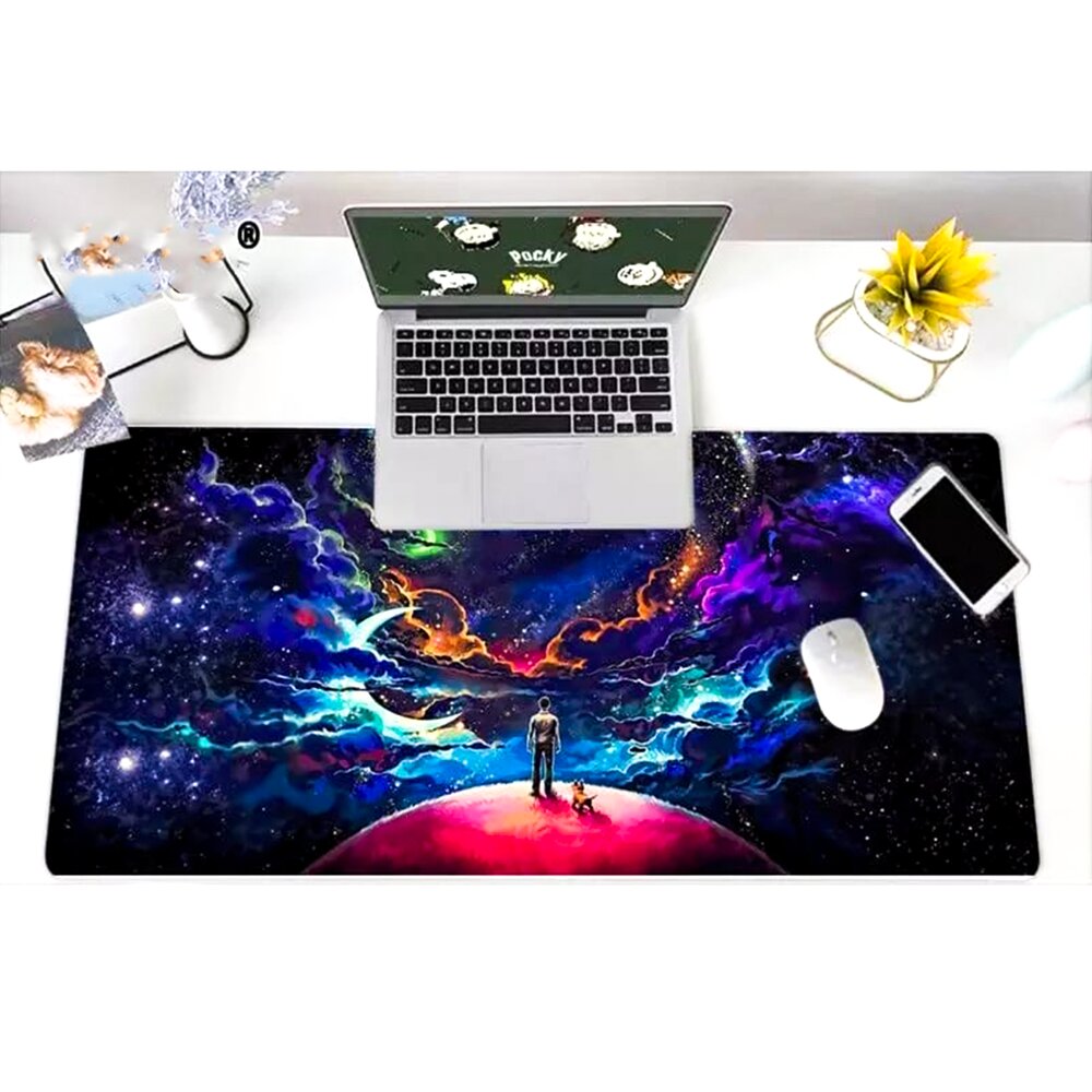 Mousepad Gamer Galaxia XL 80cm x 30cm Free Fire Call of Duty PUGB