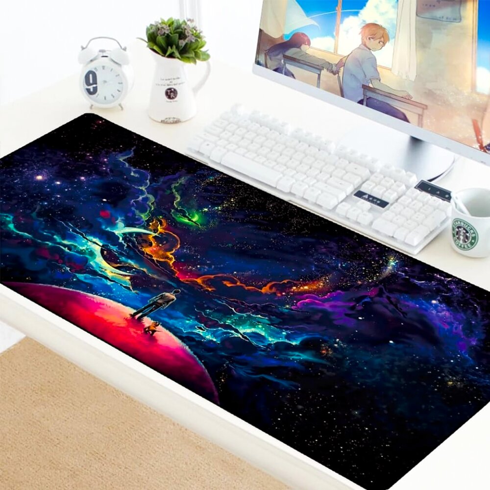 Mousepad Gamer Galaxia XL 80cm x 30cm Free Fire Call of Duty PUGB