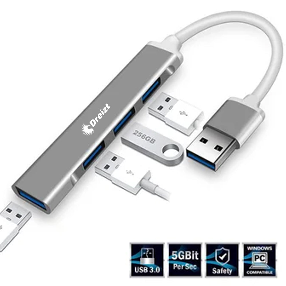 Multipuerto Entrada Adaptador Hub Usb de Alta Velocidad Tipo Usb Dreizt