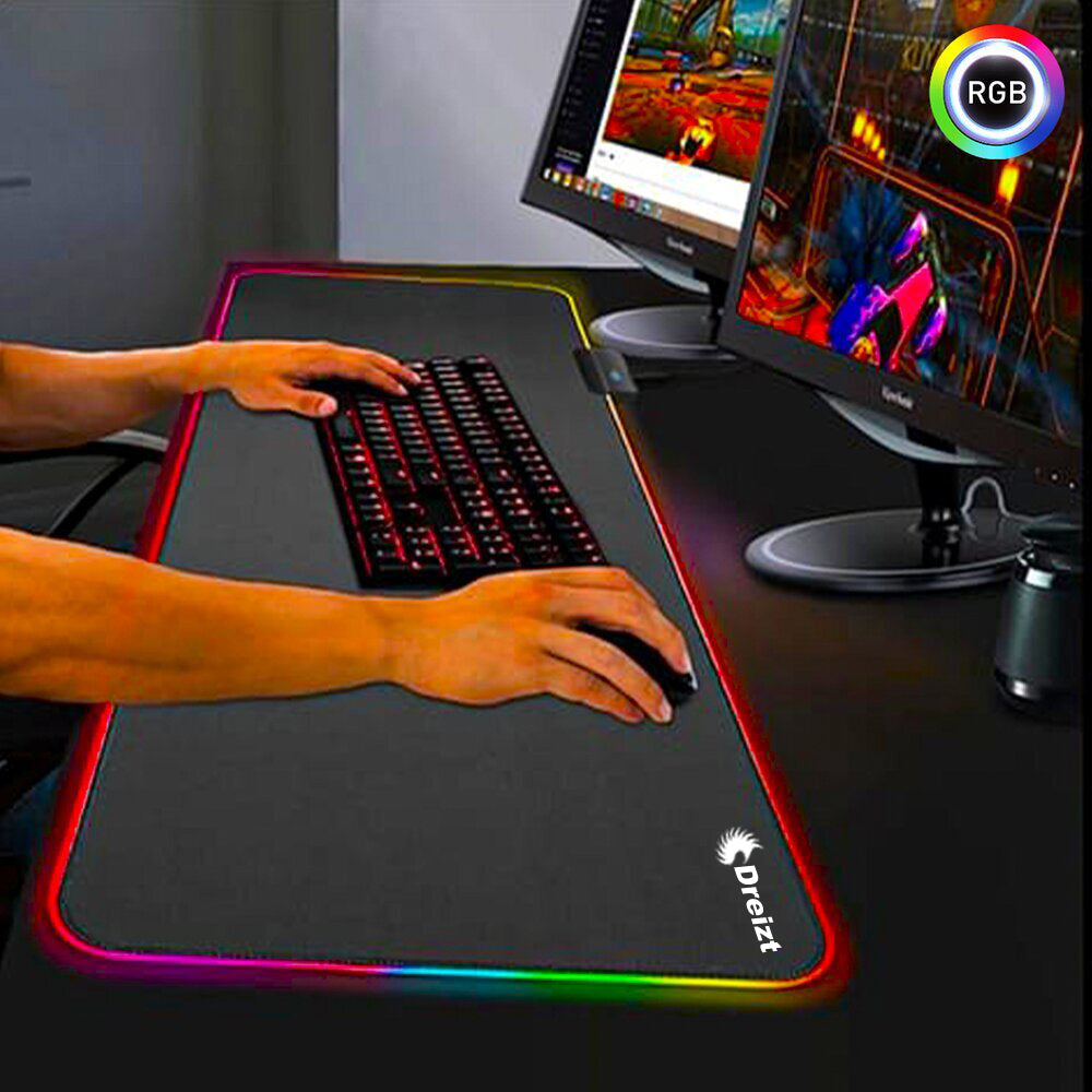 Mousepad Gamer Dreizt Rgb Multicolor Xl 80cm X 30cm