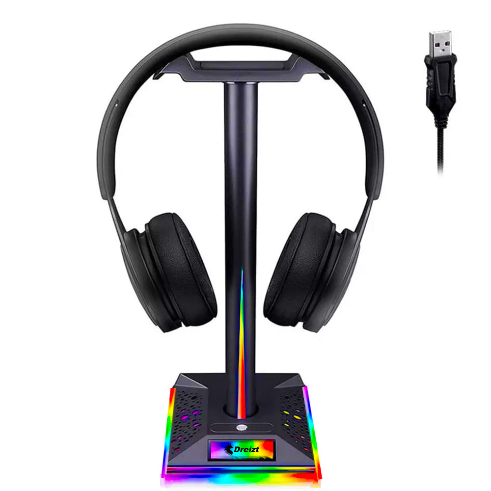 Soporte Parante para Audífonos Gamer Dreizt Rgb D6000 Pro